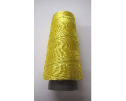 LEMON YELLOW - 275+ Yards Viscose Rayon Art Silk Thread Yarn - Embroidery Crochet Knitting Lace Trim Jewelry